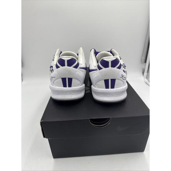 Size 5.5 (GS) - Nike Kobe 8 Protro Low White Metallic Gold bs940 - Picture 3 of 6